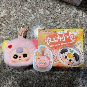 Baby Three Product Pouch Pink Bear